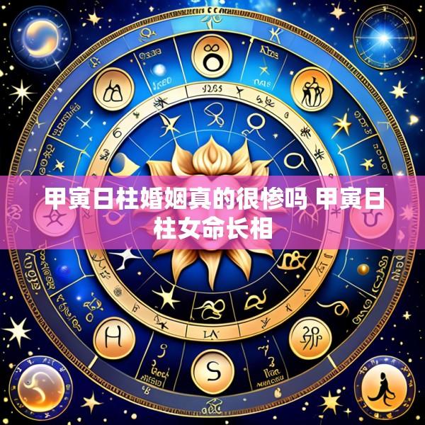 甲寅日柱婚姻真的很惨吗 甲寅日柱女命长相
