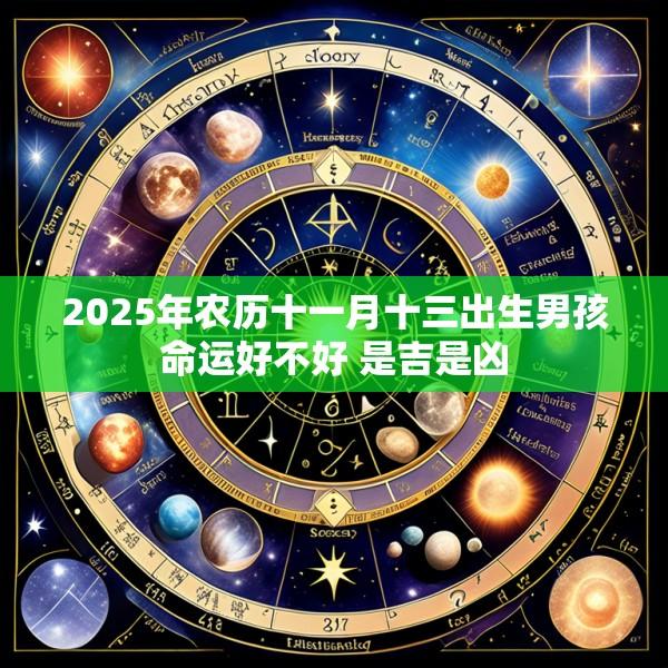 2025年农历十一月十三出生男孩命运好不好 是吉是凶