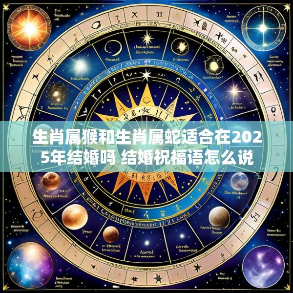 生肖属猴和生肖属蛇适合在2025年结婚吗 结婚祝福语怎么说