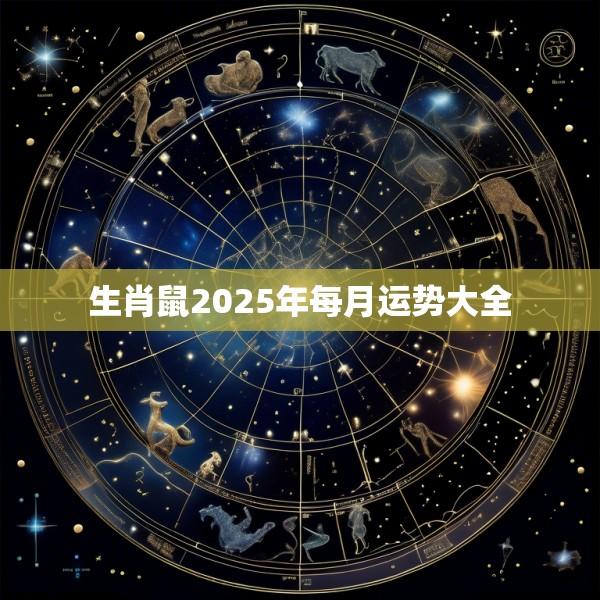 生肖鼠2025年每月运势大全
