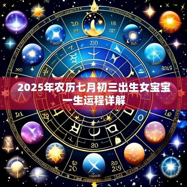2025年农历七月初三出生女宝宝一生运程详解