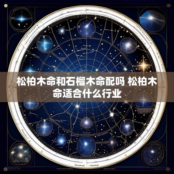 松柏木命和石榴木命配吗 松柏木命适合什么行业