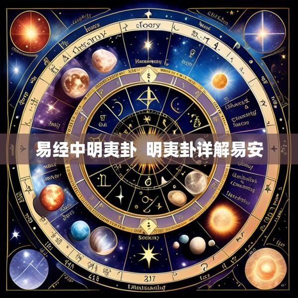 易经中明夷卦  明夷卦详解易安