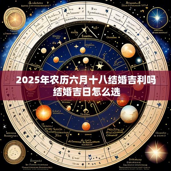 2025年农历六月十八结婚吉利吗 结婚吉日怎么选