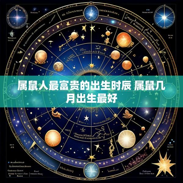 属鼠人最富贵的出生时辰 属鼠几月出生最好
