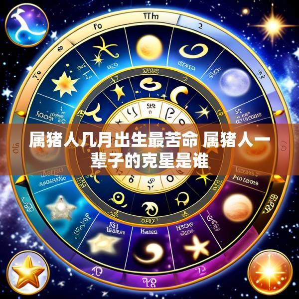 属猪人几月出生最苦命 属猪人一辈子的克星是谁