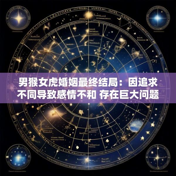 男猴女虎婚姻最终结局：因追求不同导致感情不和 存在巨大问题