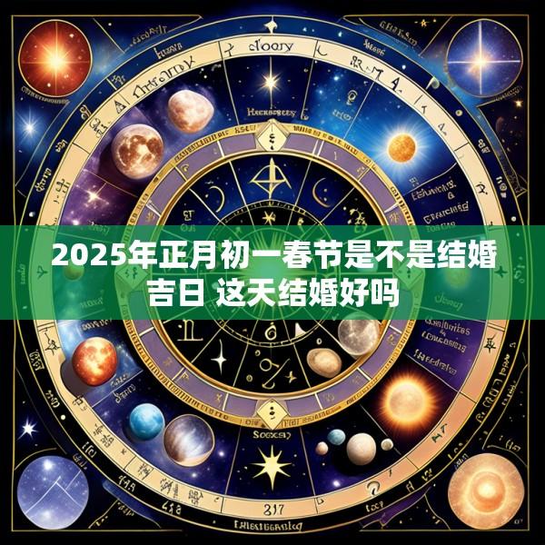 2025年正月初一春节是不是结婚吉日 这天结婚好吗