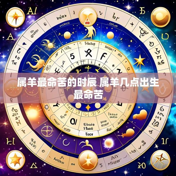 属羊最命苦的时辰 属羊几点出生最命苦
