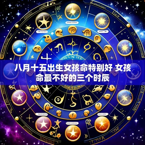八月十五出生女孩命特别好 女孩命最不好的三个时辰
