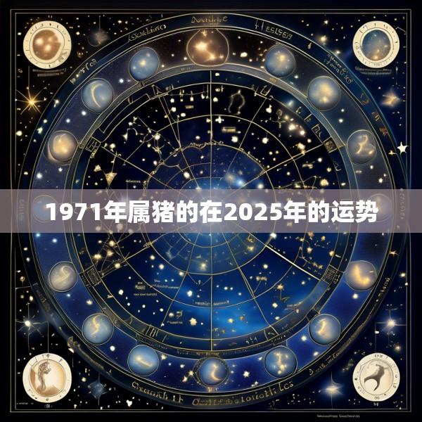 1971年属猪的在2025年的运势