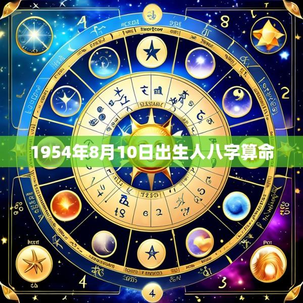 1954年8月10日出生人八字算命