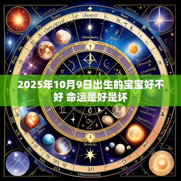 2025年10月9日出生的宝宝好不好 命运是好是坏