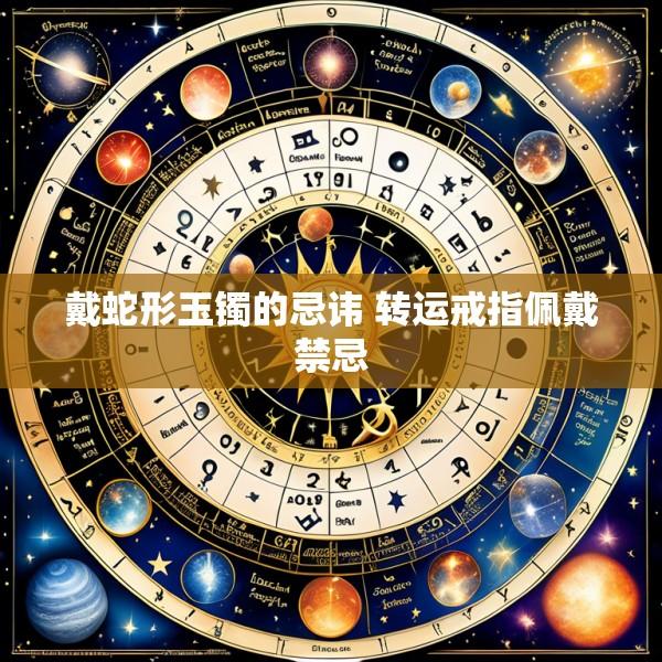 戴蛇形玉镯的忌讳 转运戒指佩戴禁忌
