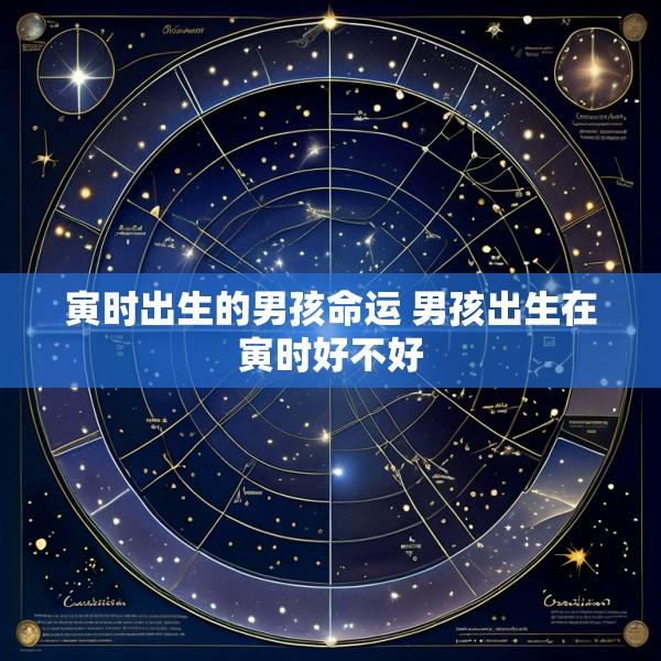 寅时出生的男孩命运 男孩出生在寅时好不好