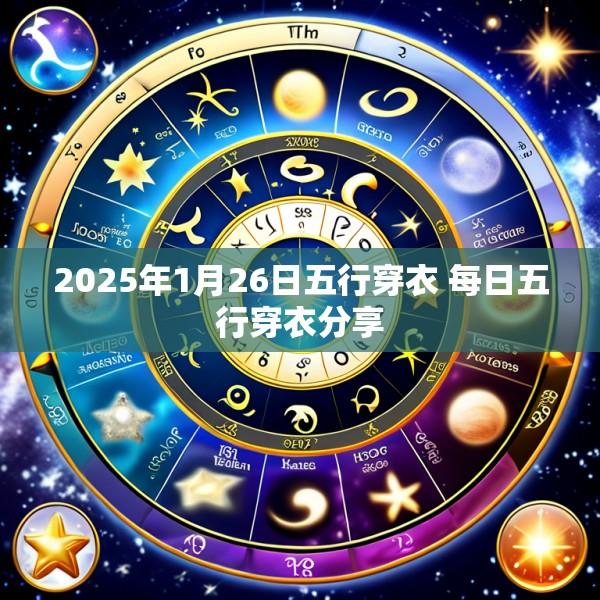 2025年1月26日五行穿衣 每日五行穿衣分享
