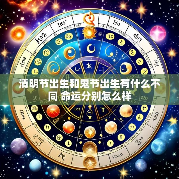 清明节出生和鬼节出生有什么不同 命运分别怎么样
