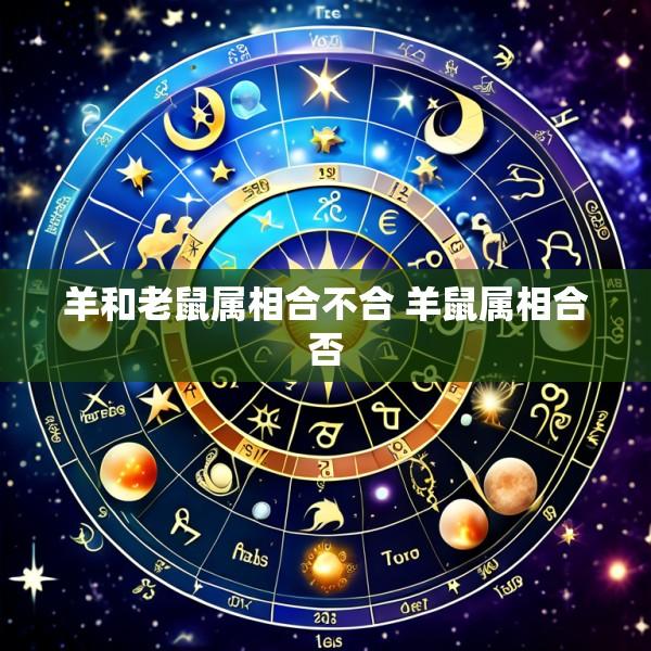 羊和老鼠属相合不合 羊鼠属相合否