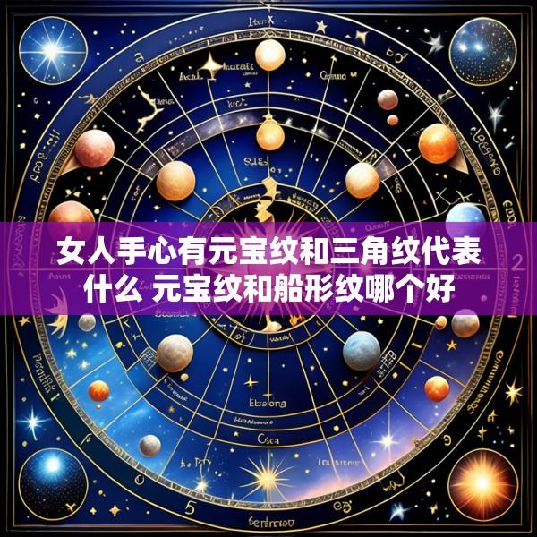女人手心有元宝纹和三角纹代表什么 元宝纹和船形纹哪个好