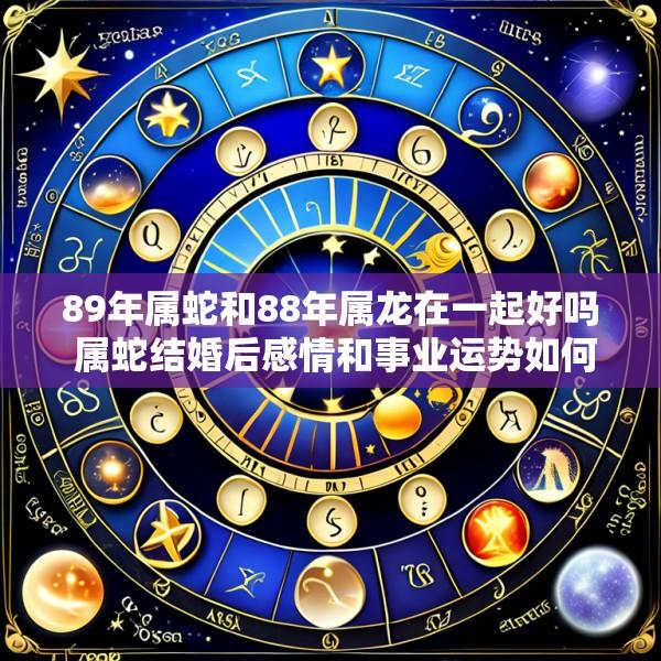 89年属蛇和88年属龙在一起好吗 属蛇结婚后感情和事业运势如何