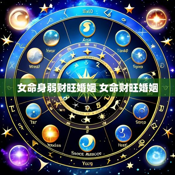 女命身弱财旺婚姻 女命财旺婚姻
