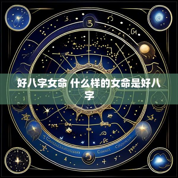 好八字女命 什么样的女命是好八字