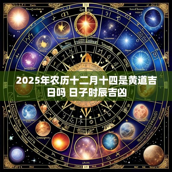 2025年农历十二月十四是黄道吉日吗 日子时辰吉凶