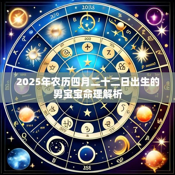 2025年农历四月二十二日出生的男宝宝命理解析