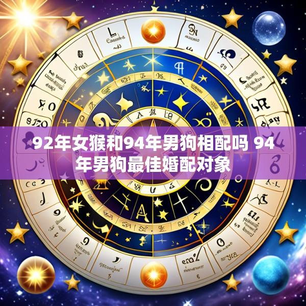 92年女猴和94年男狗相配吗 94年男狗最佳婚配对象