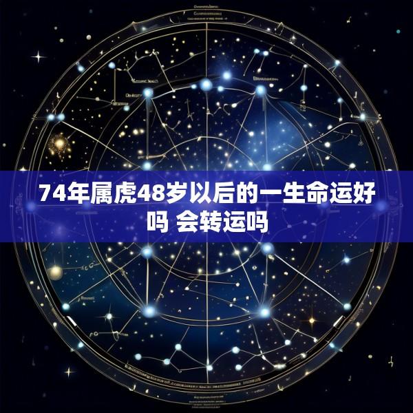 74年属虎48岁以后的一生命运好吗 会转运吗