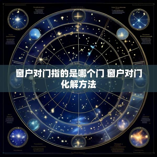 窗户对门指的是哪个门 窗户对门化解方法