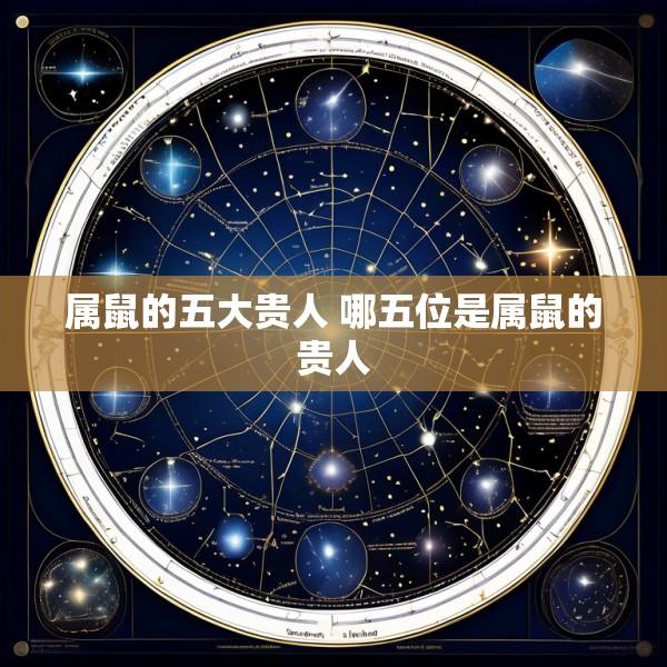 属鼠的五大贵人 哪五位是属鼠的贵人