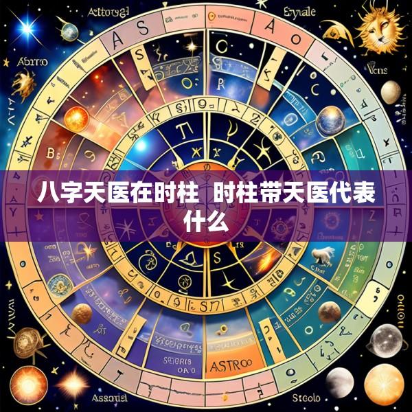 八字天医在时柱  时柱带天医代表什么