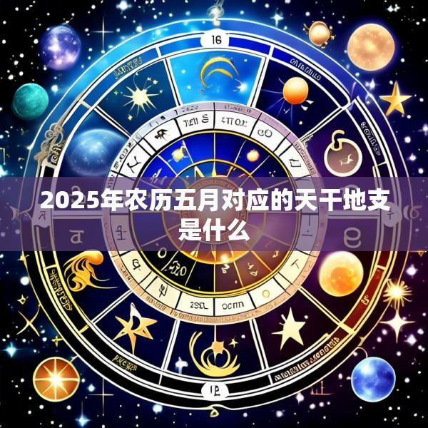2025年农历五月对应的天干地支是什么
