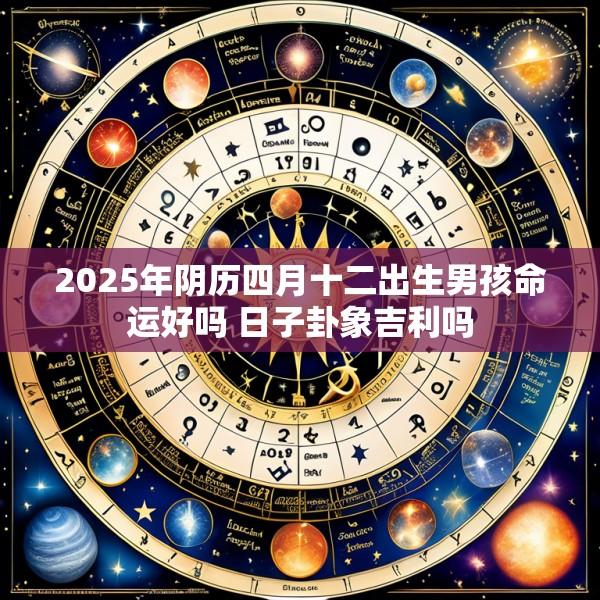 2025年阴历四月十二出生男孩命运好吗 日子卦象吉利吗