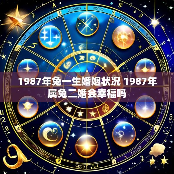 1987年兔一生婚姻状况 1987年属兔二婚会幸福吗