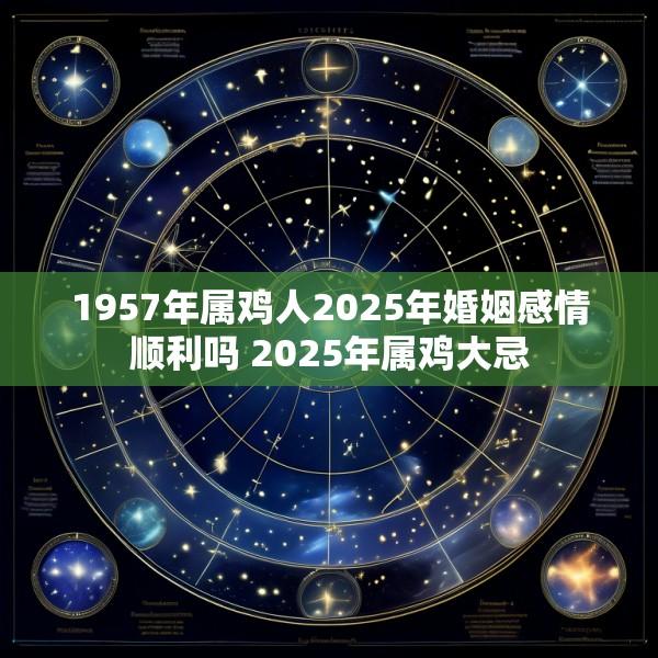 1957年属鸡人2025年婚姻感情顺利吗 2025年属鸡大忌
