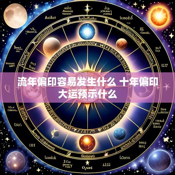 流年偏印容易发生什么 十年偏印大运预示什么