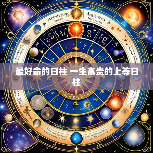最好命的日柱 一生富贵的上等日柱