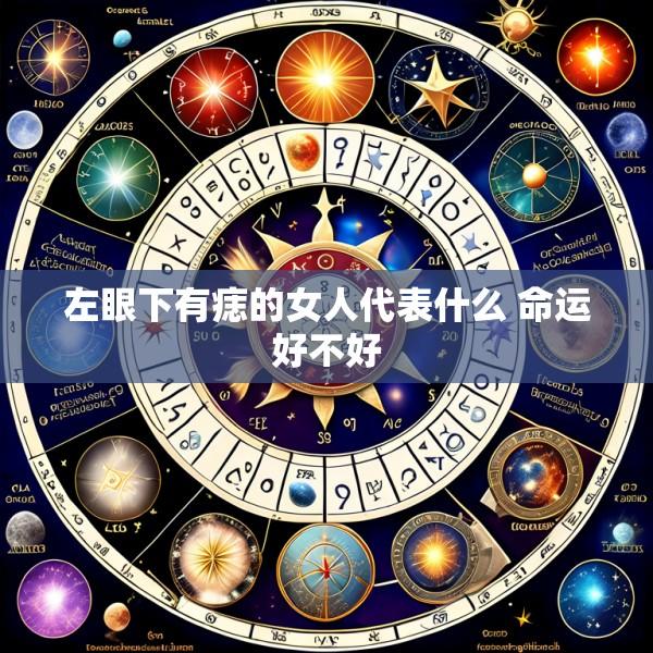 左眼下有痣的女人代表什么 命运好不好