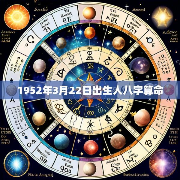 1952年3月22日出生人八字算命