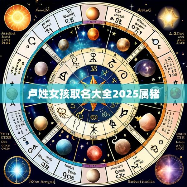 卢姓女孩取名大全2025属猪