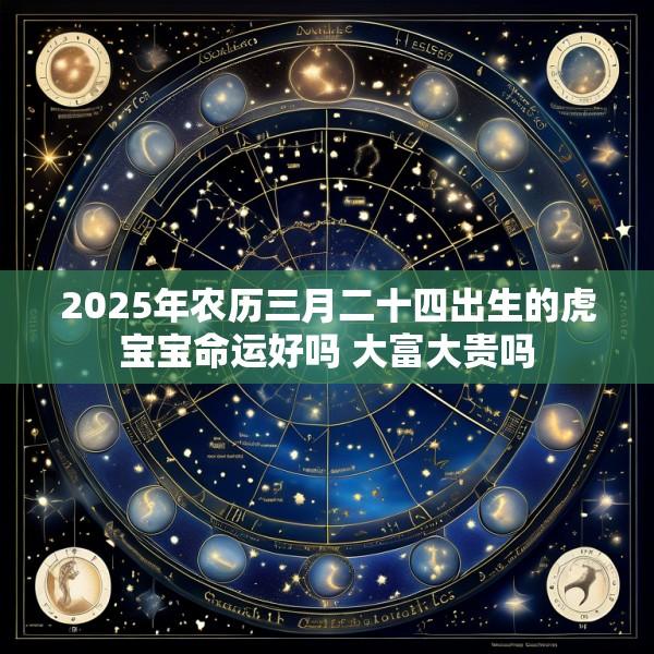 2025年农历三月二十四出生的虎宝宝命运好吗 大富大贵吗