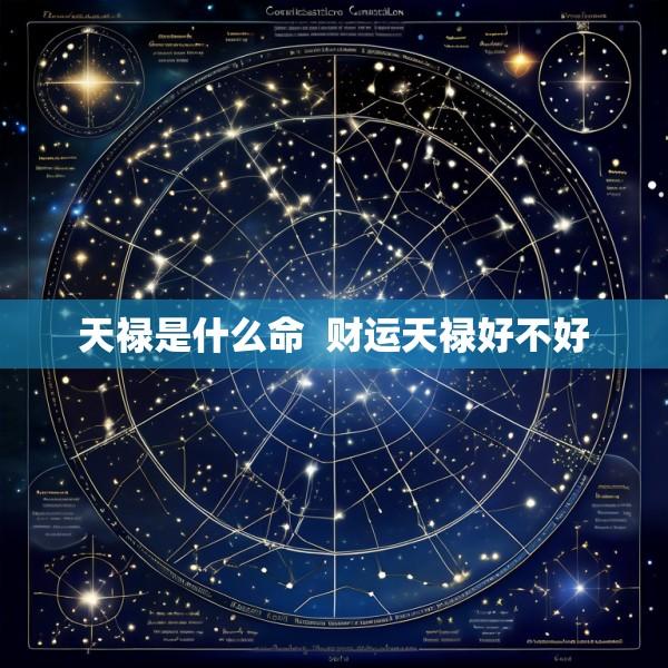 天禄是什么命  财运天禄好不好
