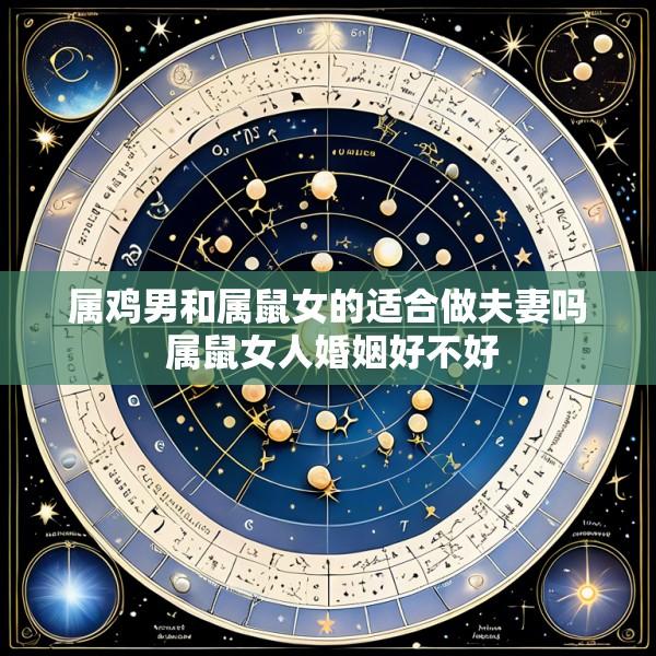 属鸡男和属鼠女的适合做夫妻吗 属鼠女人婚姻好不好