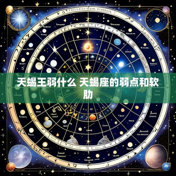 天蝎王弱什么 天蝎座的弱点和软肋