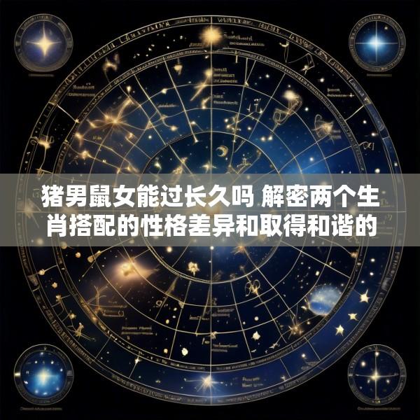 猪男鼠女能过长久吗 解密两个生肖搭配的性格差异和取得和谐的方法