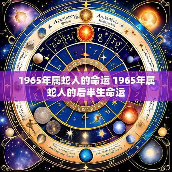 1965年属蛇人的命运 1965年属蛇人的后半生命运