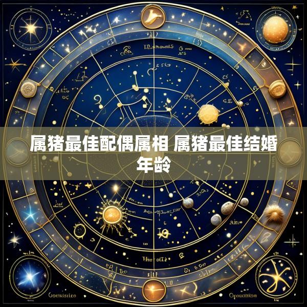 属猪最佳配偶属相 属猪最佳结婚年龄