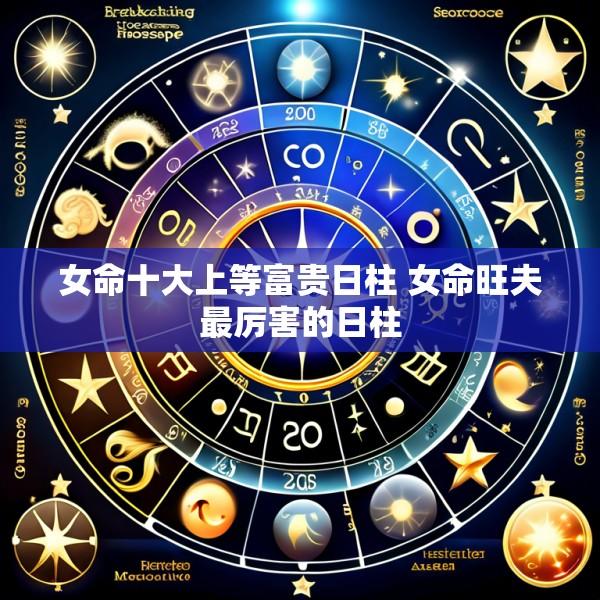 女命十大上等富贵日柱 女命旺夫最厉害的日柱